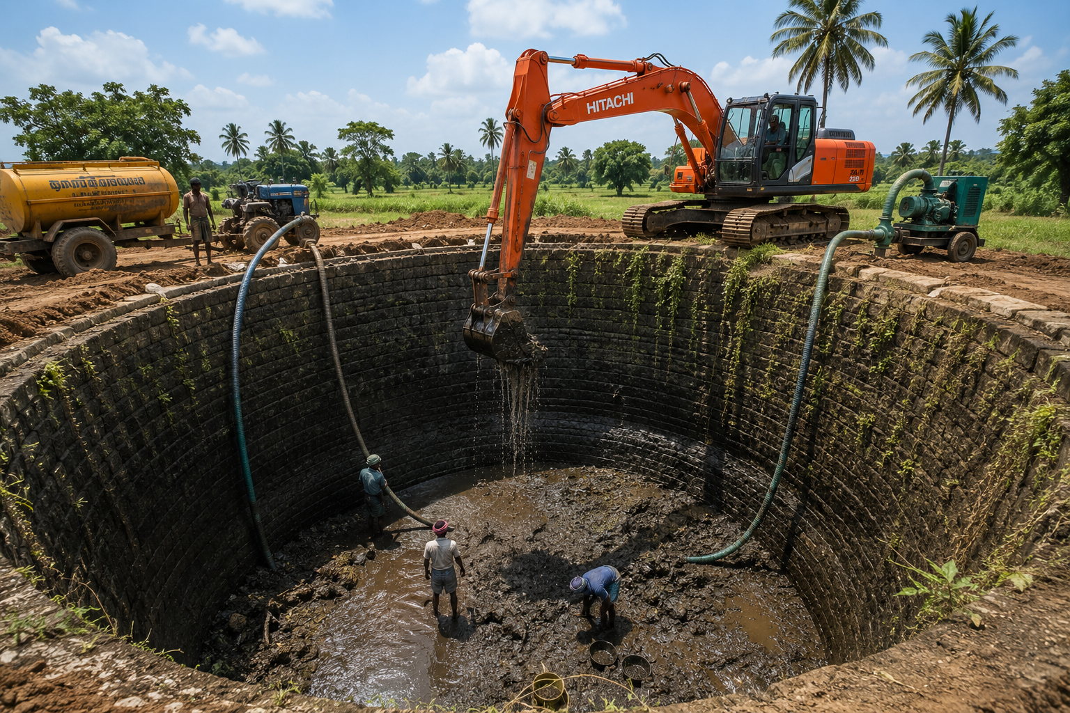 Old Well Cleaning